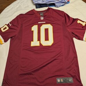 Nike Burgundy and Gold Football Jersey